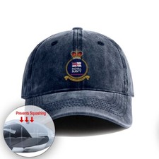Vintage Royal Navy Veteran Baseball Hat Unisex Denim Cap Adjustable Dad Hat Caps