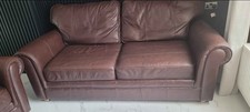 Mark & Spencer leather sofa setty 3 seater +1 seater -Collection only.