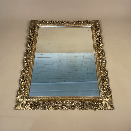 Gold ornate wall mirror - gold,