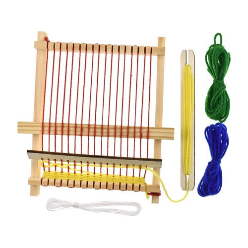 Wooden weaving loom kids - wooden,