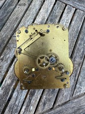 Vintage Brass Mantel Piece clock mechanism  - spares or repairs