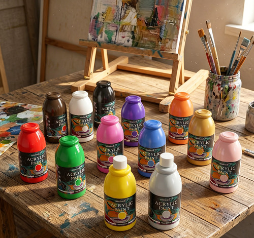 Colors acrylic paint - paint,