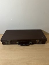 vintage brown leather case is