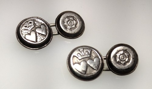 Pair antique silver stuart - pair,