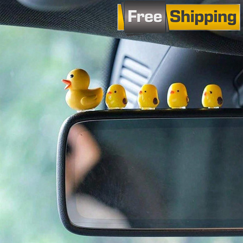 5pcs mini duck car rearview - 5pcs,