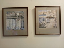 Charles Rennie Mackintosh 2 Framed Watercolour French Landscape Prints