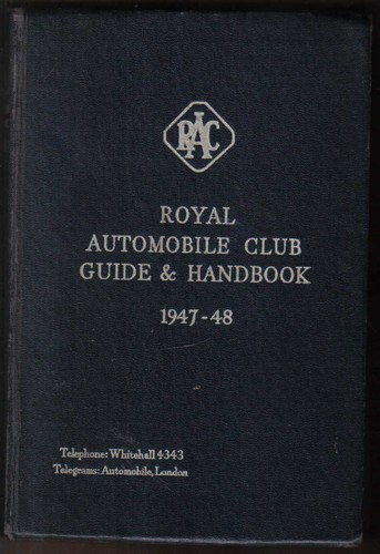 Rac book royal automobile - book, club