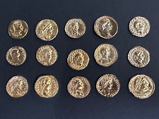 ROMAN GOLD AUREUS COLLECTION x 15 MODERN MUSEUM SPECIMEN COINS - SEE DESCRIPTION