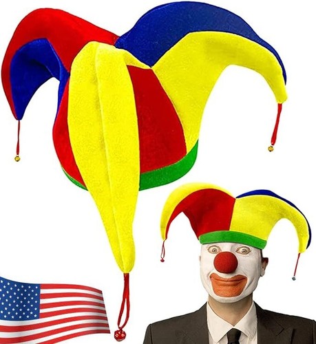 Jester clown hat - mardi, gras