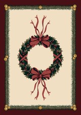 2x4 Milliken Holiday Wreath