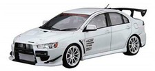 Aoshima 1/24 No.19 Mitsubishi C-WEST CZ4A Lancer Evolution X 2007 Plastic Model