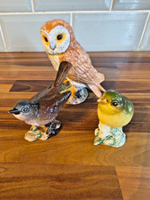 3 x Beswick Birds - Barn Owl