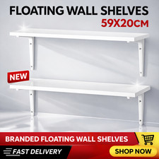 White Floating Shelves Set of