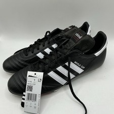 adidas World Cup Men's Football Boots - Black/Cloud White/Black, Size 9.5