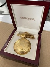 Sekonda Classique Decorative Pocket Watch Wind up Skeleton