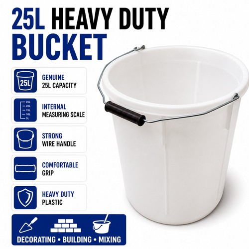 Litre 25l white plasterers - 25,