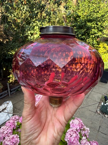 Antique cranberry honeycombe - cranberry,