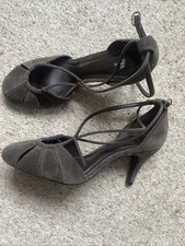 Zara Brown Suede Heels Shoes 6 / 39 New Without Tags