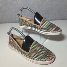 Rocket Dog Multi Stripe Espadrille Slip On Casual Shoes Women's Size 7