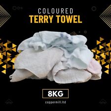 8kg Coloured Terry Towel Hotel-Grade Garage Workshop Cleaning Rags Wiping Cloths