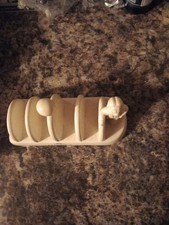 Vintage Lurpack 4 Slice Toast Rack Collectable Cream Glaze - Retro Kitchen Decor