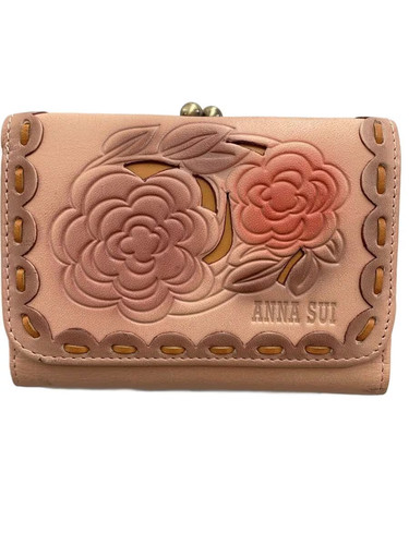 Anna sui rose clasp tri - rose, tri-fold