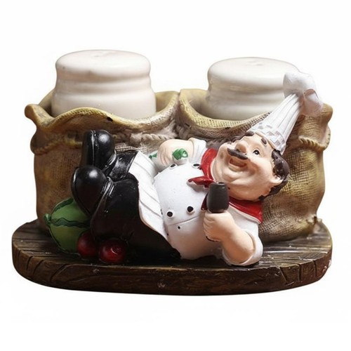 Resin chef figurine seasoning - chef,