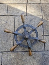 Vintage Yacht Boat Steering Wheel 14 Inch