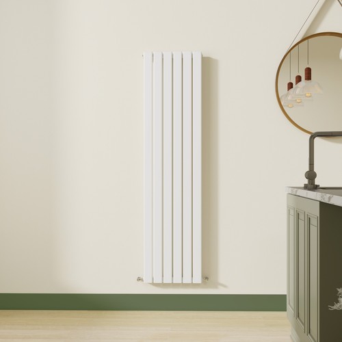 Flat panel radiator vertical - flat,