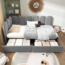 3ft grey velvet sofa bed - sofa, with