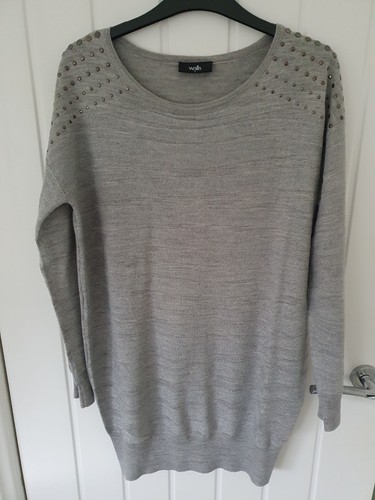 Lovely ladies long grey jumper - lovely,
