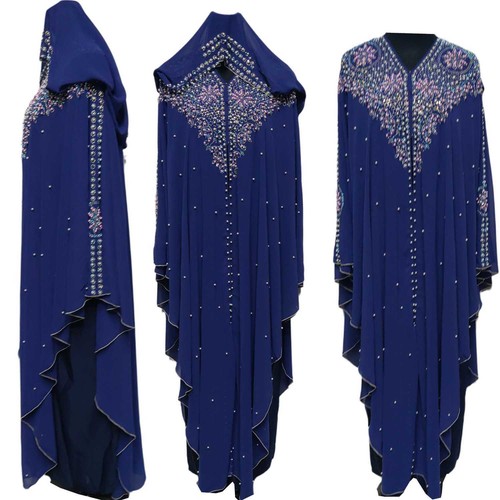 Luxury blue women abaya - blue,