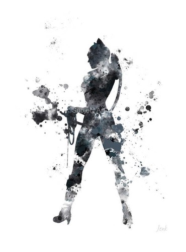 Art print catwoman - art,