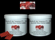 Mouldcraft HT-RTV 530 Shore A30 250g HIGH TEMPERATURE SILICONE MOULD MAKING KIT