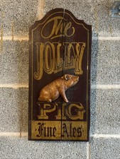 VINTAGE PUB SIGN, WOODEN