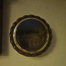 Vintage oak rope twist aneroid