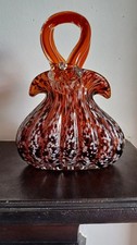  Beautiful Art Glass Purse or