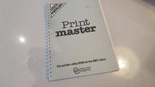 Print Master User Manual BBC Micro Computer Book BBC Serial Number 014844