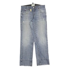 ENERGIE Mens Regular Fit Blue Denim Jeans W32 L32 Casual Zip Cotton Blend