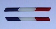 SLIMLINE FRANCE FLAGS - HIGH GLOSS DOMED GEL Stickers/Decals