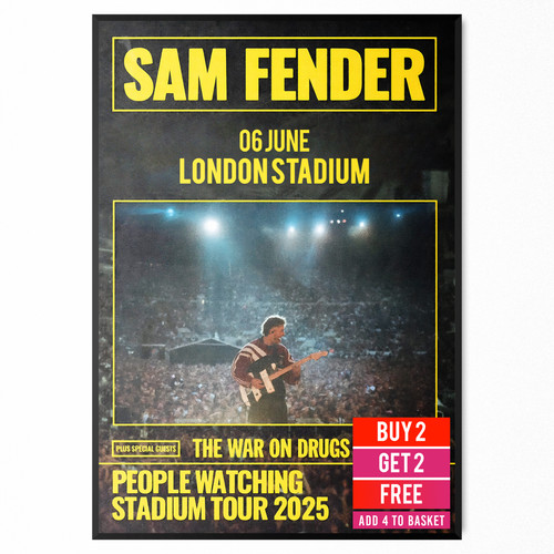 Sam fender tour poster june - sam, 6