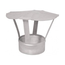 Chimney Cowl Stove Pipe Rain Protector Cap Tube Top Duct Cover Pot