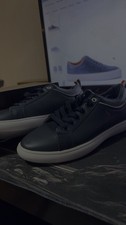Moncler Navy Leather Shoes