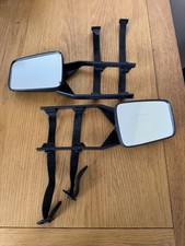 Car Extension Mirrors For Towing Caravan With Straps. 