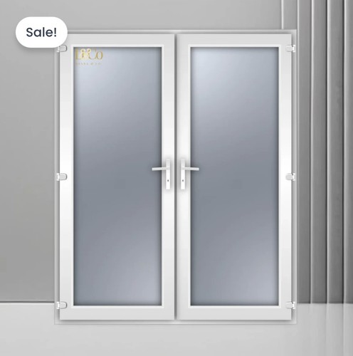 Aluminium french doors 1190mm - french,