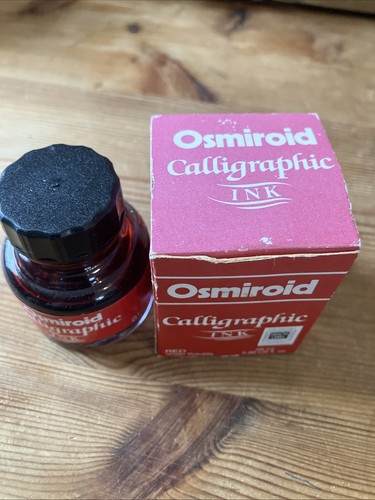 Osmiroid red ink fountain pen - ink,