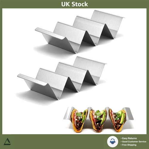 Stainless steel wavy taco tray - stainless,