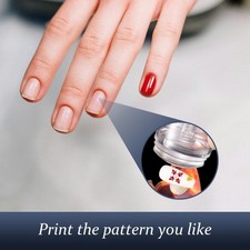 Clear Jelly Silicone Nail Stamper Nail Stamping Kit Manicures Nail Supplies