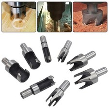 8x Wood Plug Hole Cutter Set