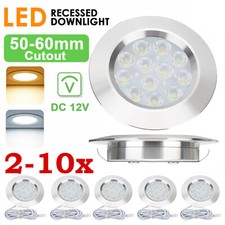 12V Interior LED Spot Lights Ceiling Camper Van Caravan Motorhome Boat Downlight